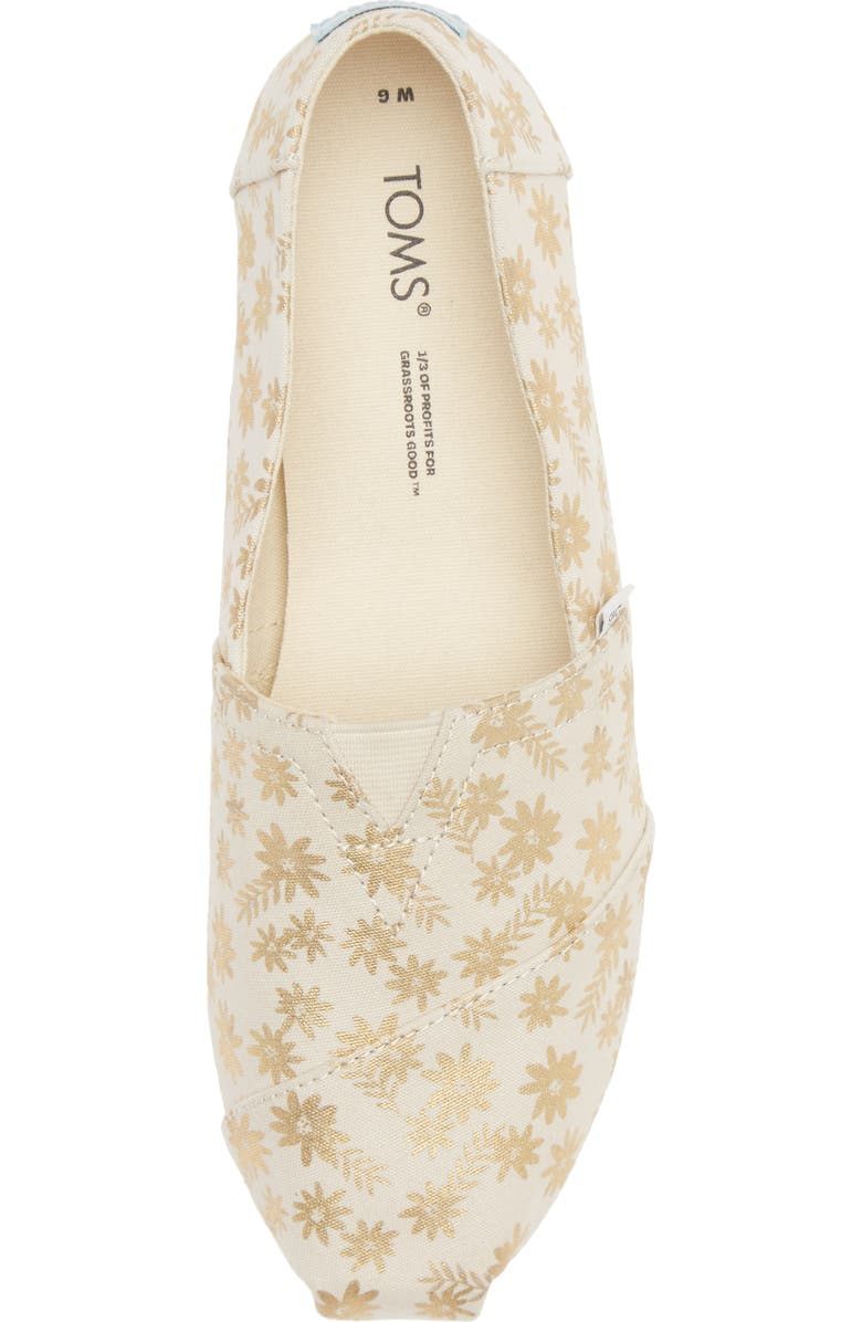 TOMS Alpa Floral Canvas Slip-On Sneaker, Alternate, color,