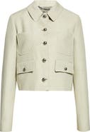 Altuzarra Astley Crop Flecked Cotton Blend Jacket