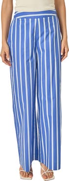 English Factory Stripe Wide Leg Pants