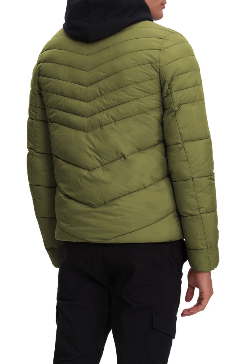 Noize Brando Nylon Puffer Jacket, Alternate, color, Moss