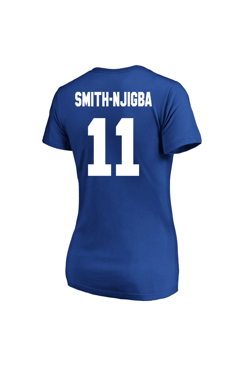 Women's Fanatics Jaxon Smith-Njigba Royal Seattle Seahawks Plus Size Name & Number V-Neck T-Shirt, Alternate, color, Royal