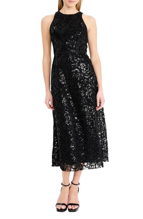 Sequin Embellished Midi Dress