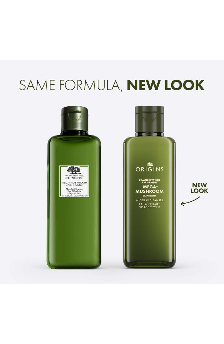 Origins Mega-Mushroom Skin Relief Micellar Cleanser, Alternate, color, 
