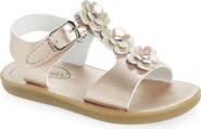 Footmates Jasmine Metallic Flower Waterproof Sandal