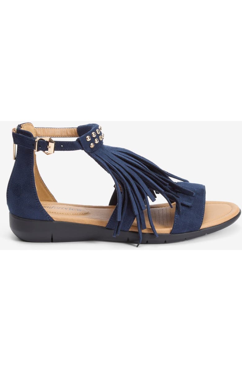 Comfortview The Carmella Sandal, Alternate, color, Navy