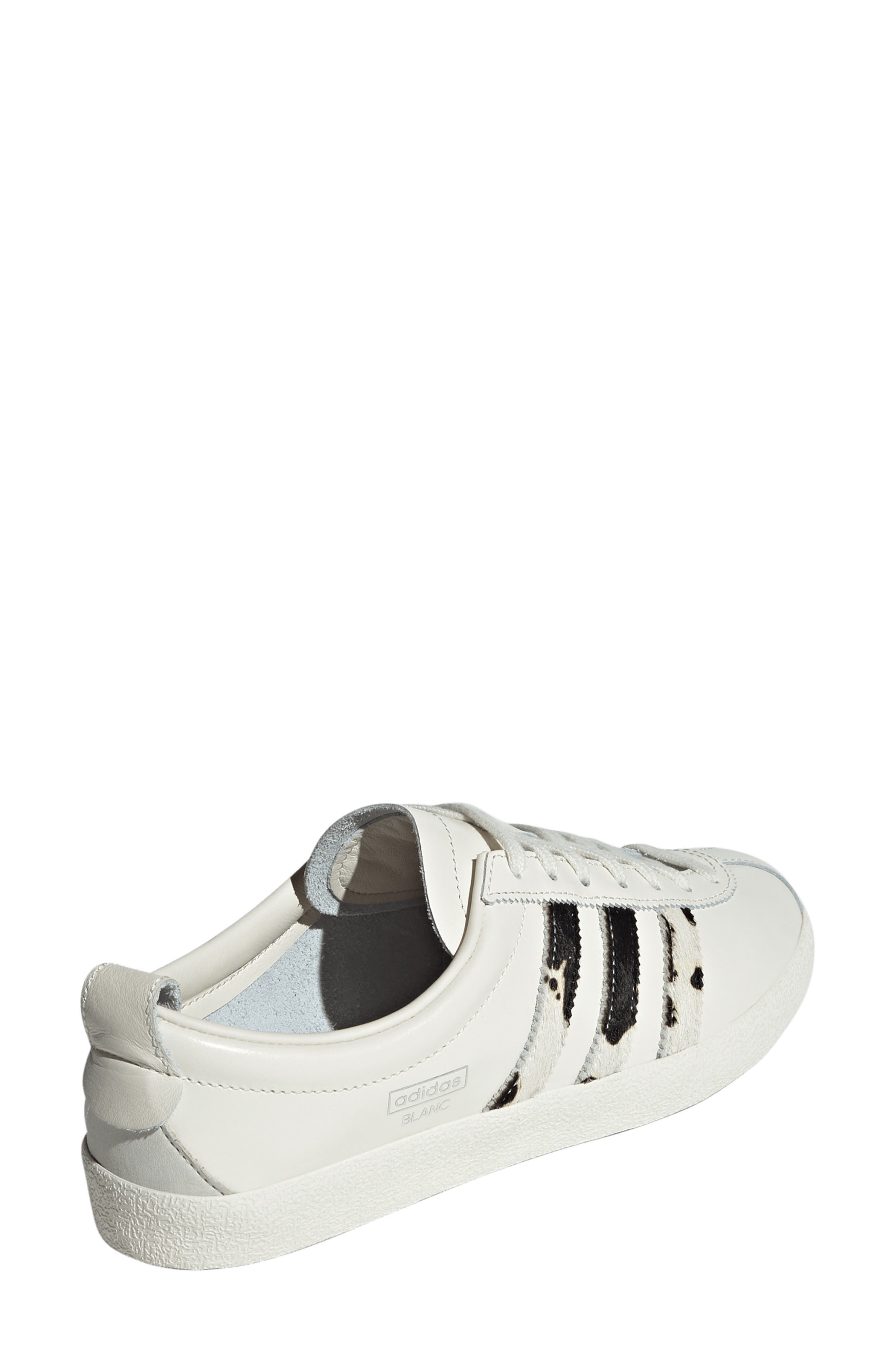 adidas Blanc Leather Sneaker, Alternate, color, Off White/ White/ Silver