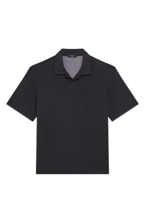 Theory Double Layered Johnny Collar Polo Shirt
