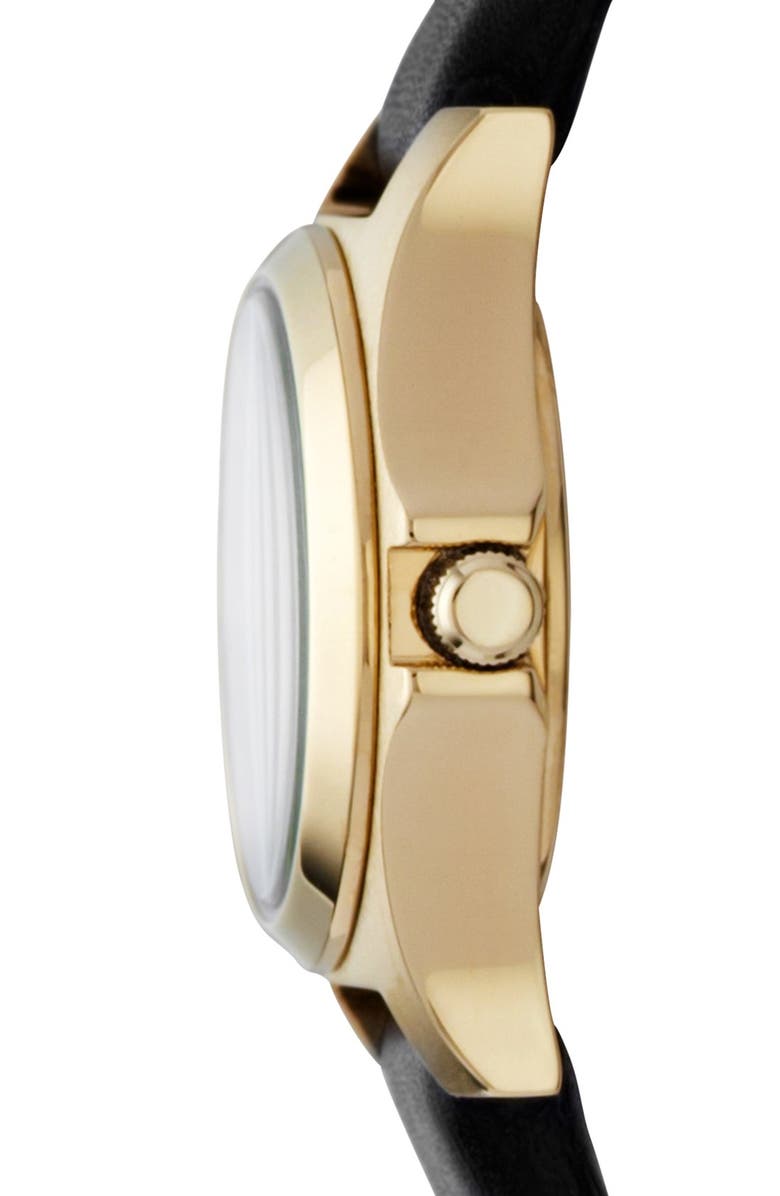 Marc Jacobs 'Henry Dinky' Leather Strap Watch, 20mm, Alternate, color, 