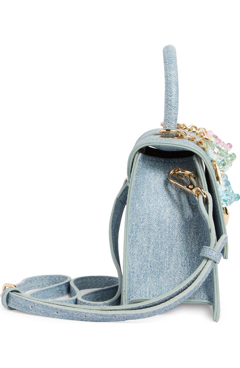 ALDO Lefteye Denim Top Handle Bag, Alternate, color, Light Denim