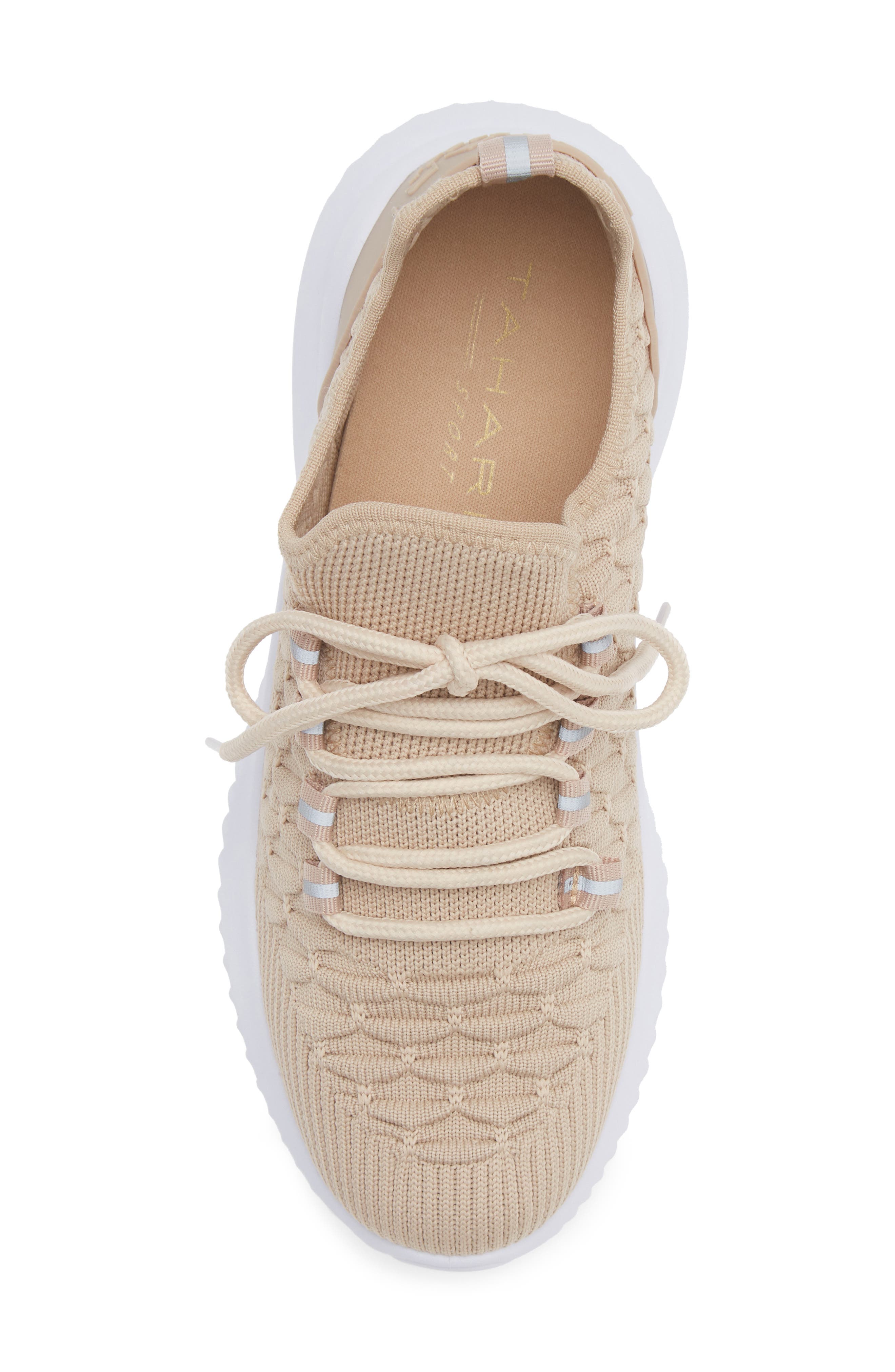 Textured Knit Sneaker, Alternate, color, NATURAL