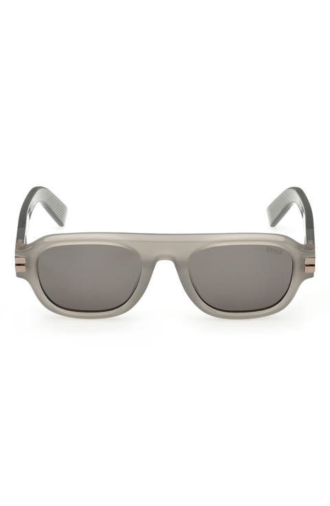 52mm Geometric Sunglasses