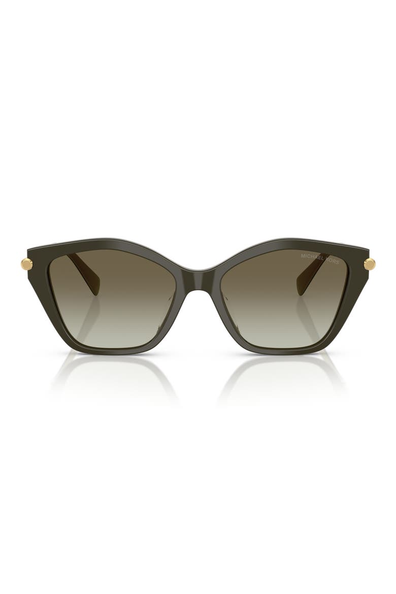 52mm Catskills Gradient Irregular Sunglasses, Main, color, OLIVE SMOKE / OLIVE GRADIENT