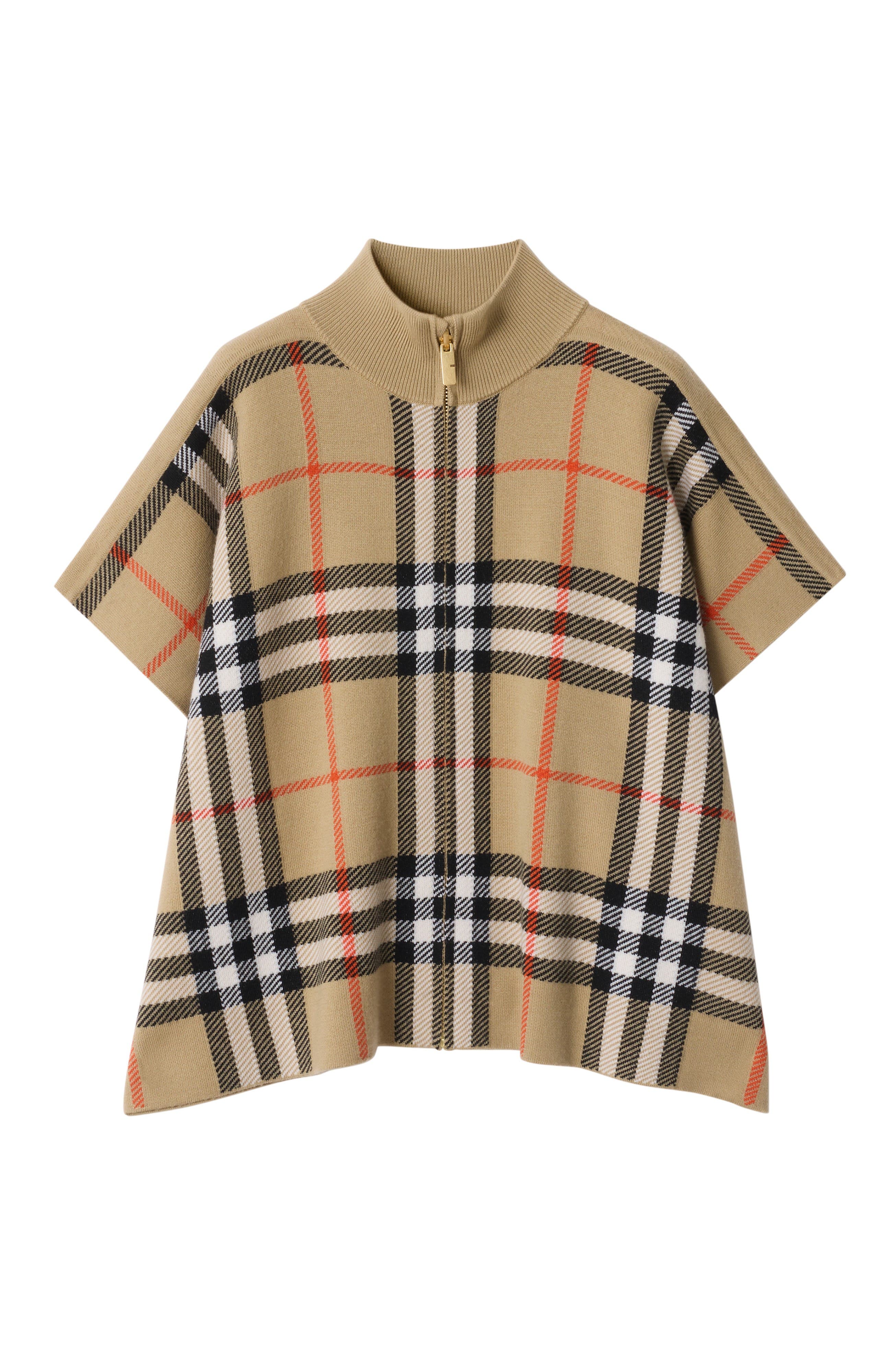 Burberry Kids Reversible Checked Cape In Multi
