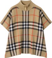Burberry Reversible Check Wool Cape