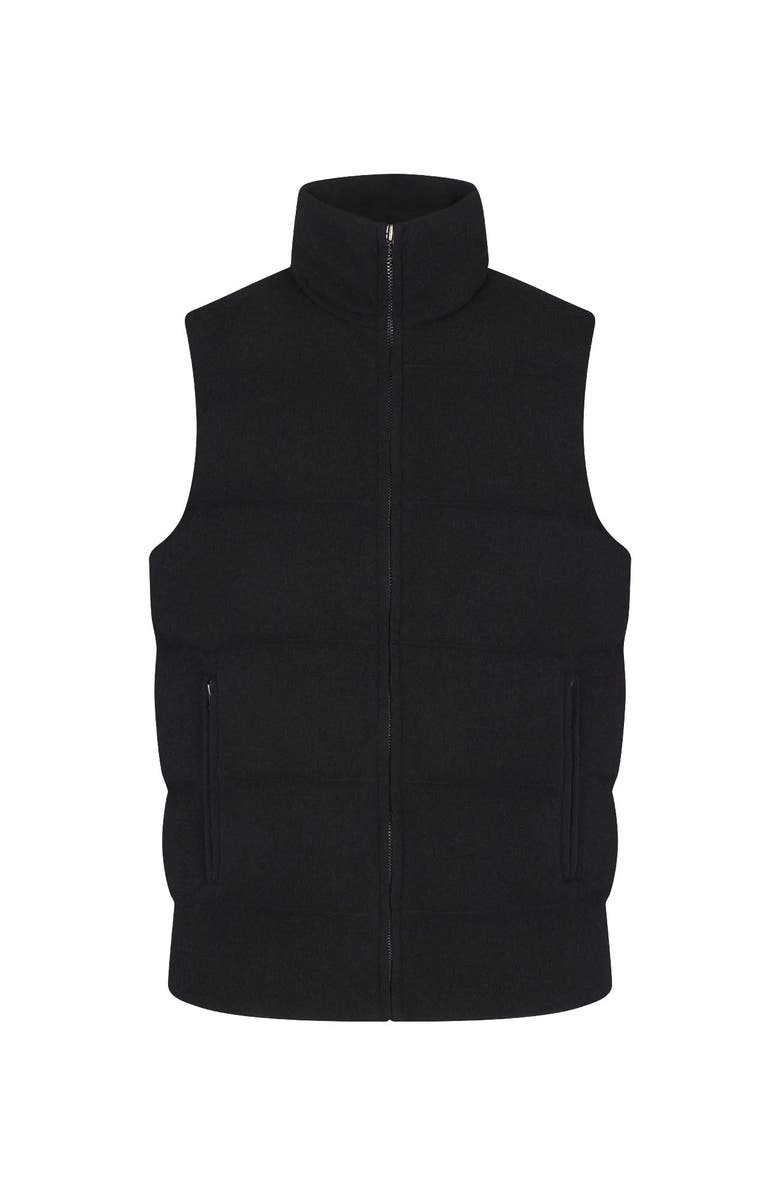 NAKED CASHMERE Cody Cashmere Puffer Vest, Alternate, color, Black