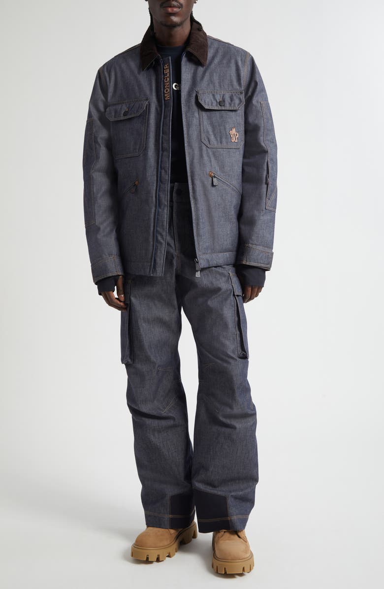 Moncler Cargo Ski Trousers, Alternate, color, Blue