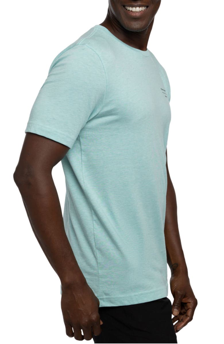 TravisMathew Fun to be Had Logo Graphic Tee, Alternate, color, Heather Turquoise