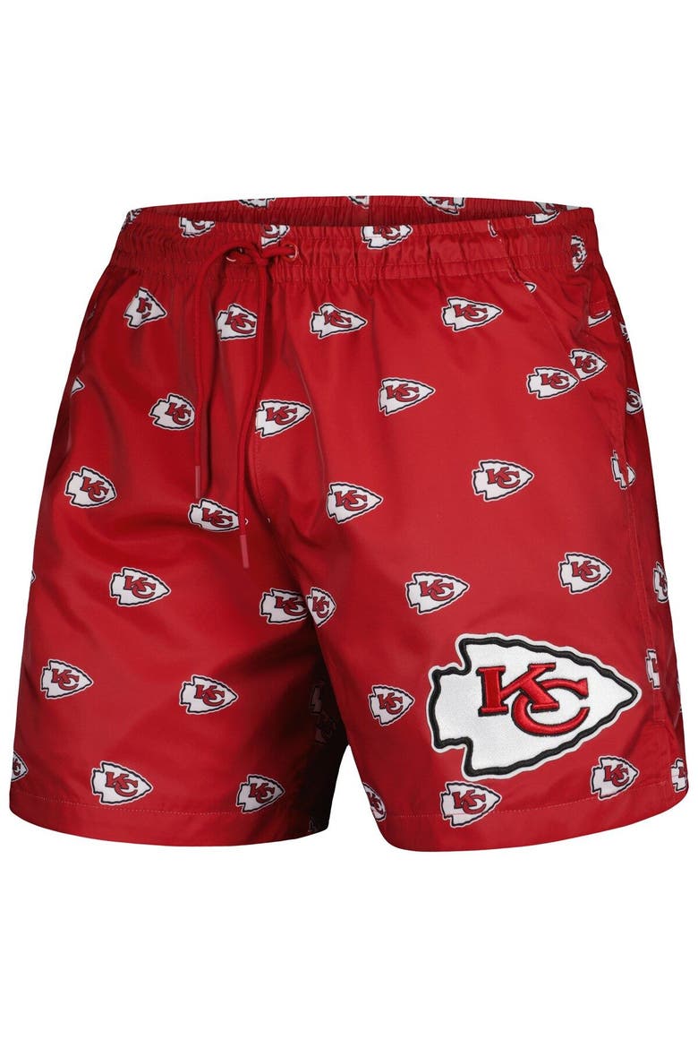 Men's Pro Standard  Red Kansas City Chiefs Allover Print Mini Logo Shorts, Alternate, color, Red