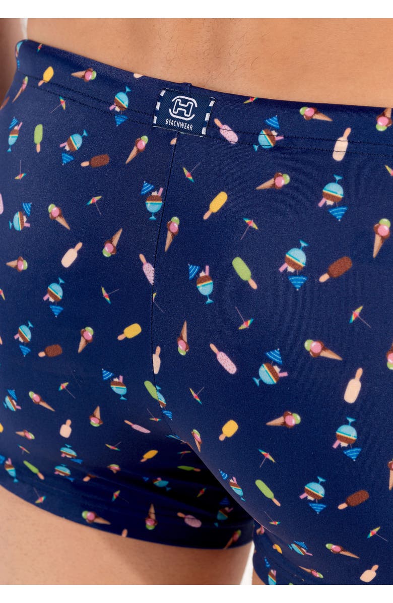 HOM Summer Swim Shorts, Alternate, color, Navy Print