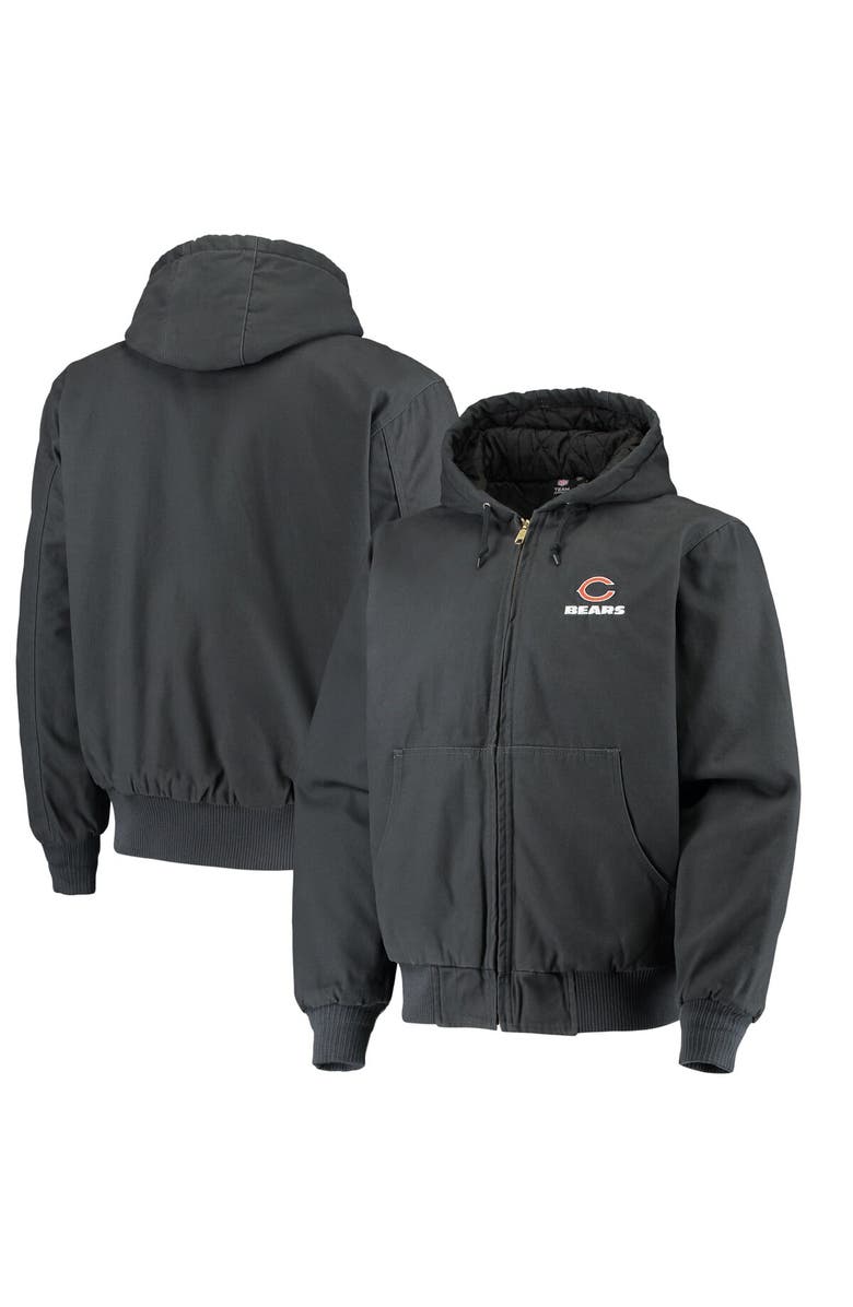 DUNBROOKE Men's Dunbrooke Navy Chicago Bears Dakota Cotton Canvas Hooded Jacket, Alternate, color, Navy