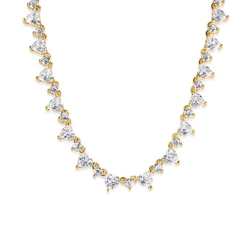 Heart Tennis Necklace