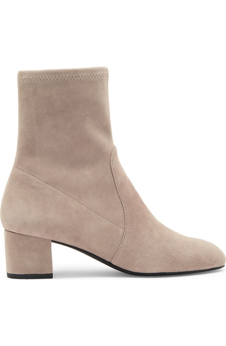 Stuart Weitzman Sofia Stretch Bootie, Alternate, color, Topo Suede