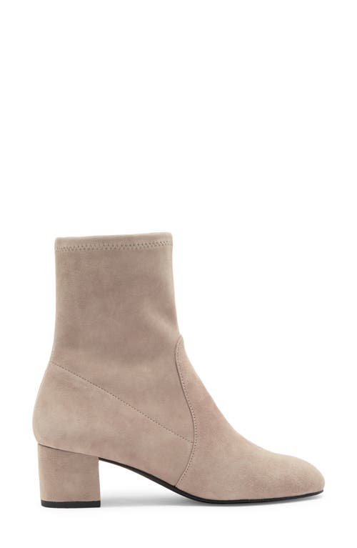Stuart Weitzman Sofia Stretch Bootie In Topo Stretch Leather
