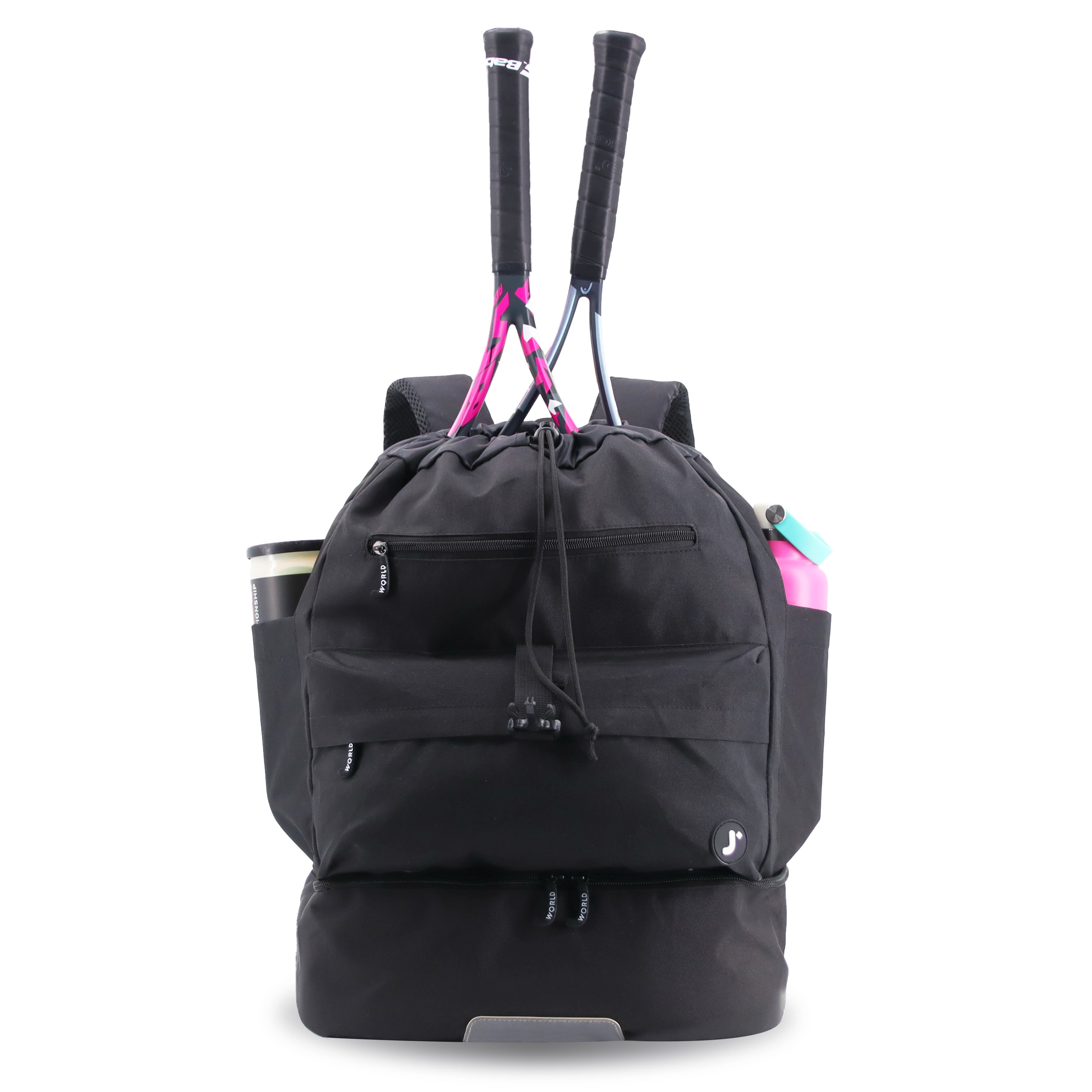 J World Ace Racket Sports Backpack, Alternate, color, Black