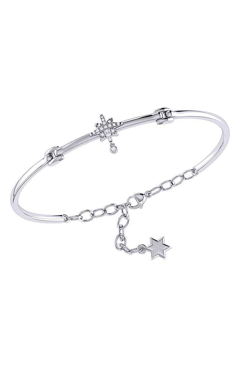 LuvMyJewelry Supernova Diamond Bangle Bracelet, Alternate, color, 