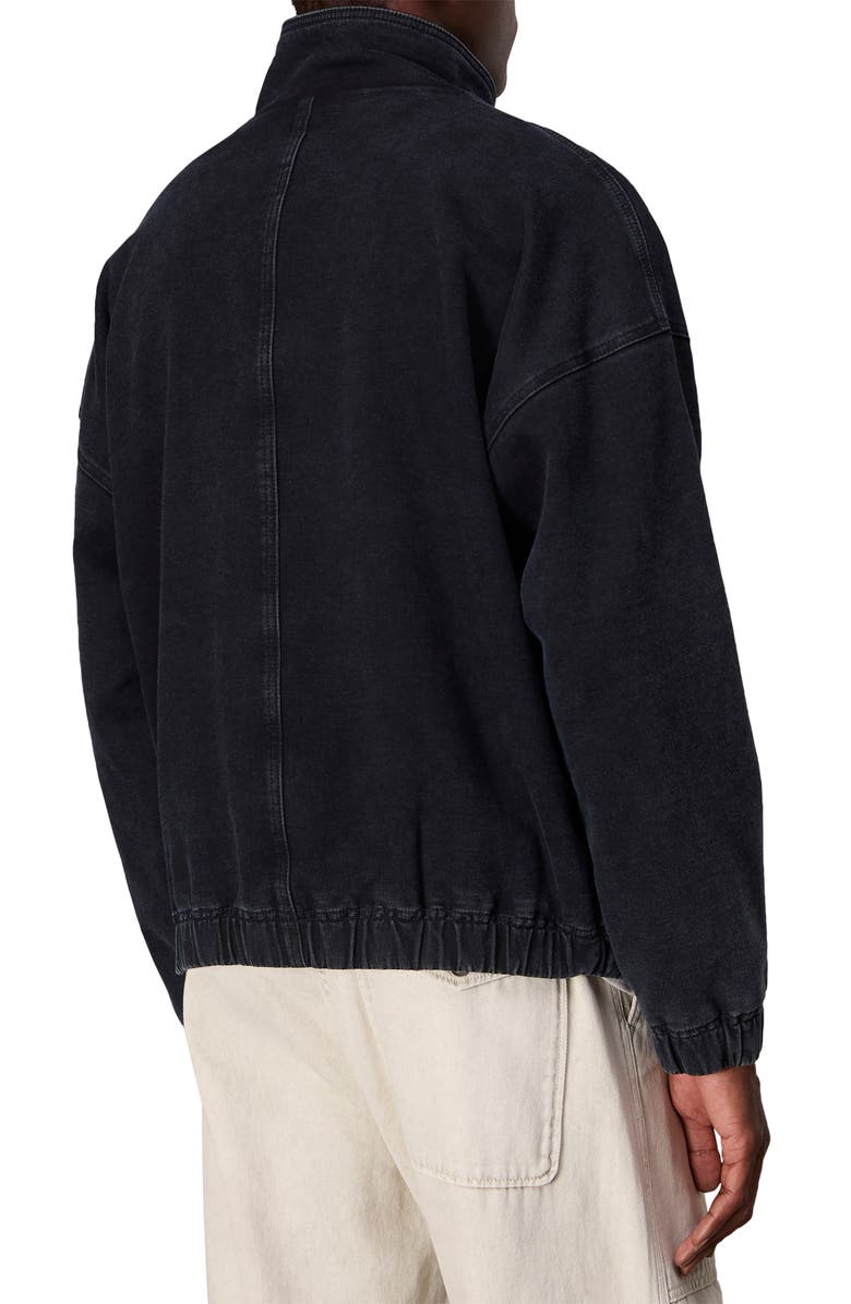 rag & bone Stride Denim Track Jacket, Alternate, color, Inkwell