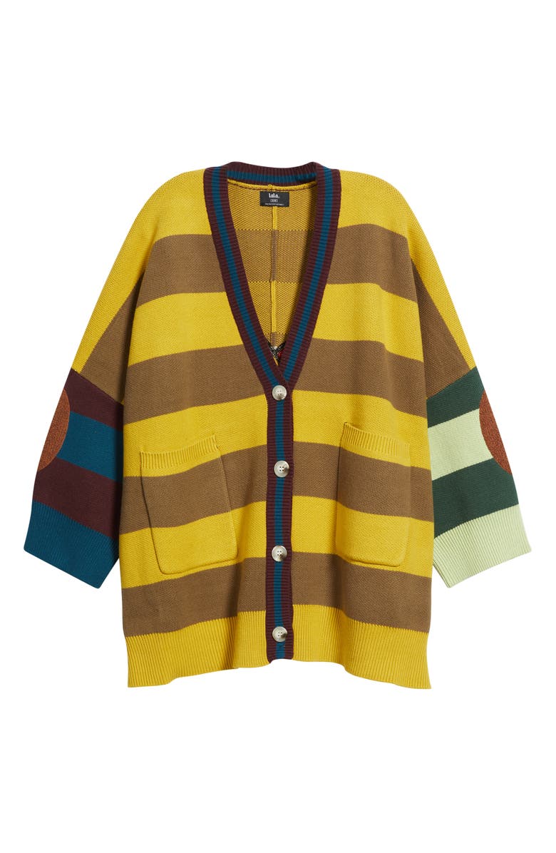 Dressed in Lala Your Grandpa Wears Lala Oversize Cotton Blend Cardigan, Main, color, 