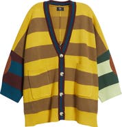 Dressed in Lala Your Grandpa Wears Lala Oversize Cotton Blend Cardigan