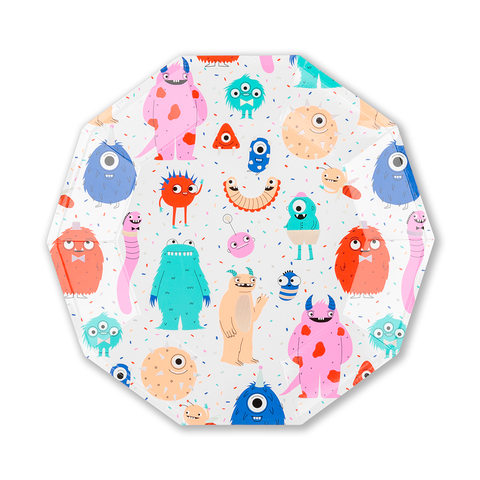 Little Monsters Halloween Large Plates