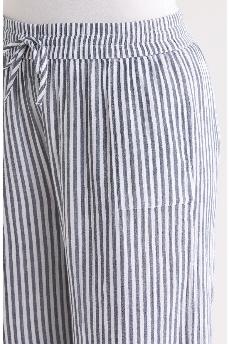 Stripe Pull-On Wide Leg Pants, Alternate, color, NAVY- WHITE BRIANNE STRIPE