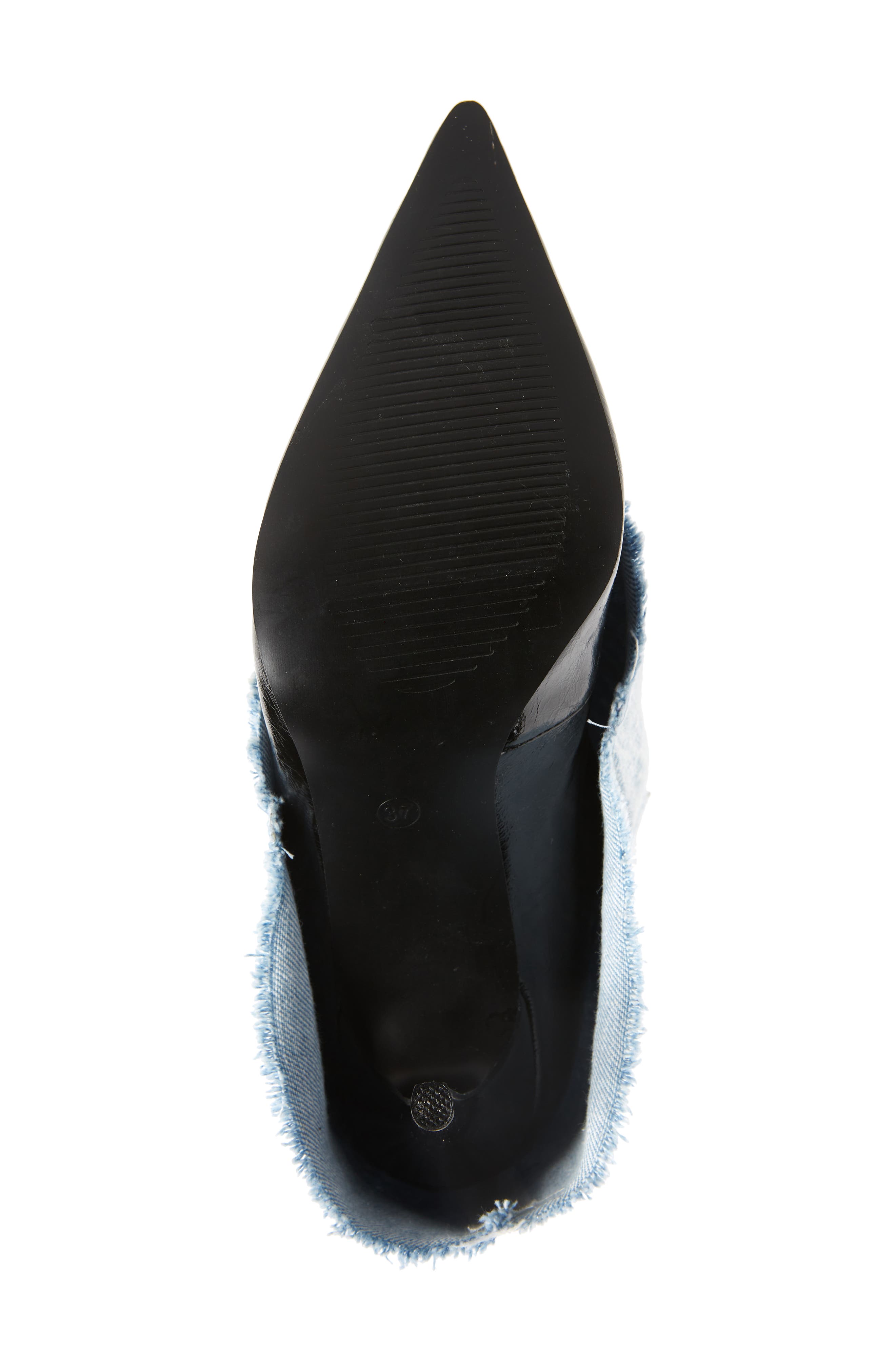 AZALEA WANG Appealing Pointed Toe Denim Pump, Alternate, color, 