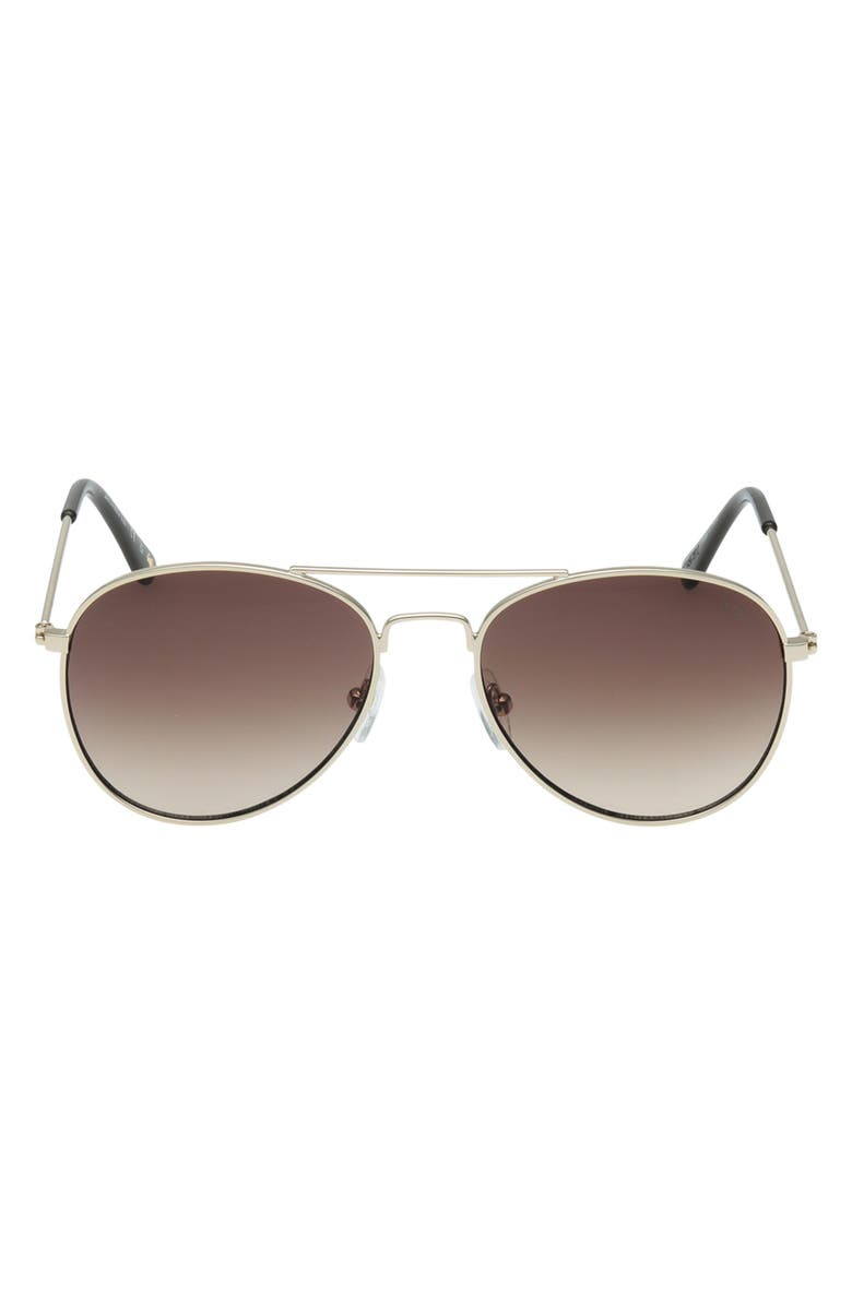 abercrombie kids Kids' Pilot Sunglasses, Main, color, Gold / Gradient Brown