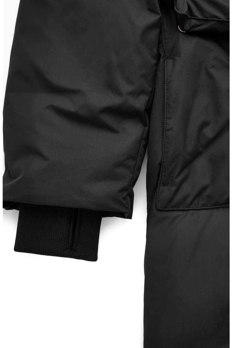 Padded Overcoat, Alternate, color, BLACK