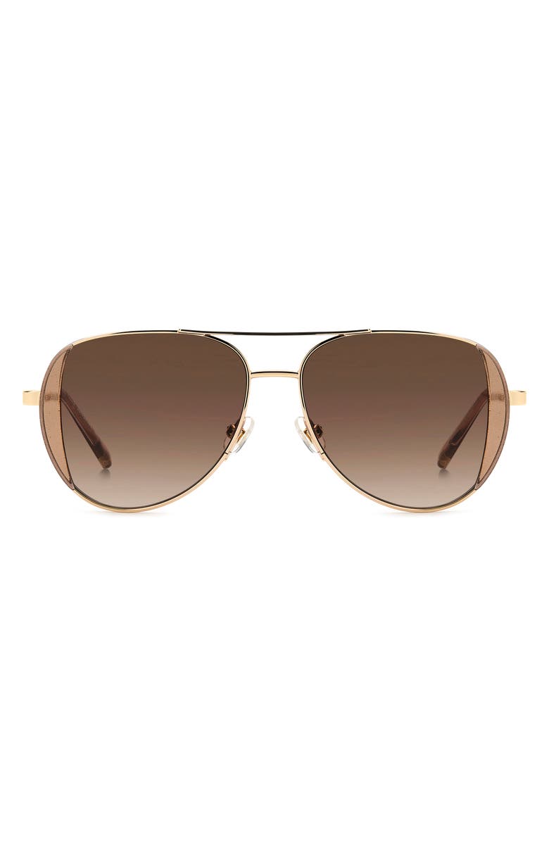 Kate Spade New York navigator 53mm aviator sunglasses, Main, color, 
