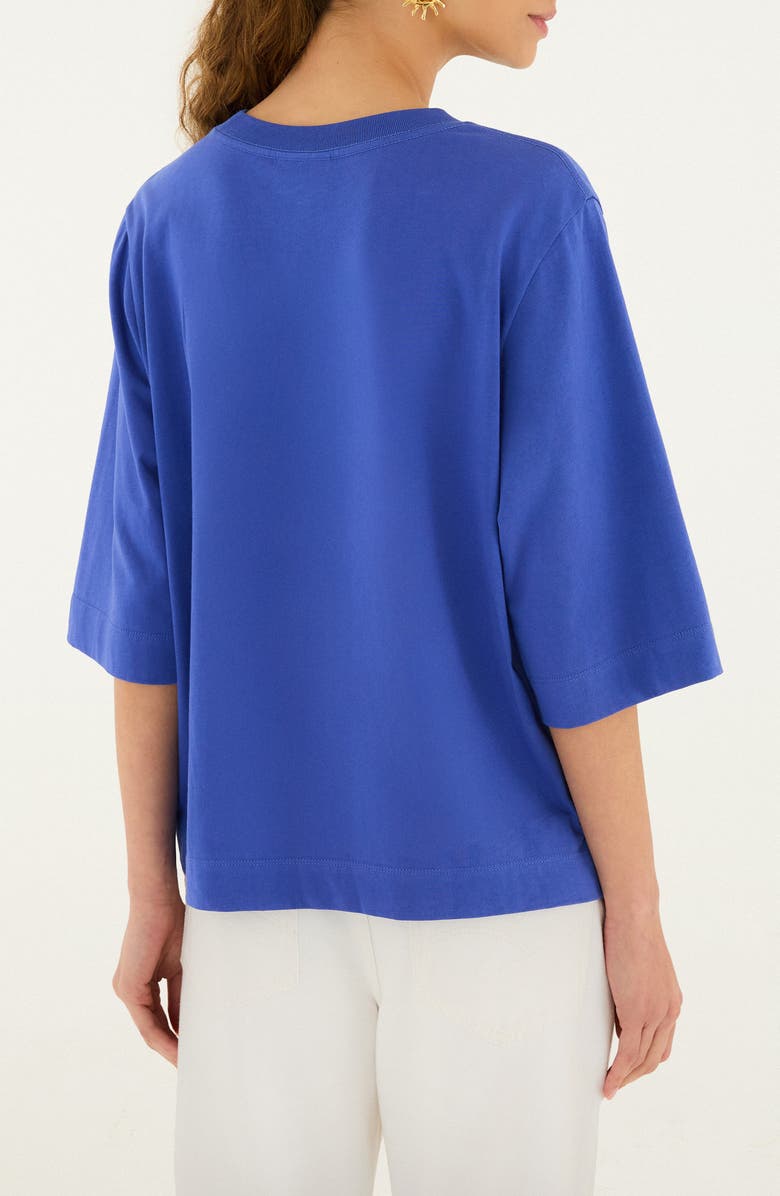 FARM Rio Bike Birds Graphic Boxy T-Shirt, Alternate, color, Blue