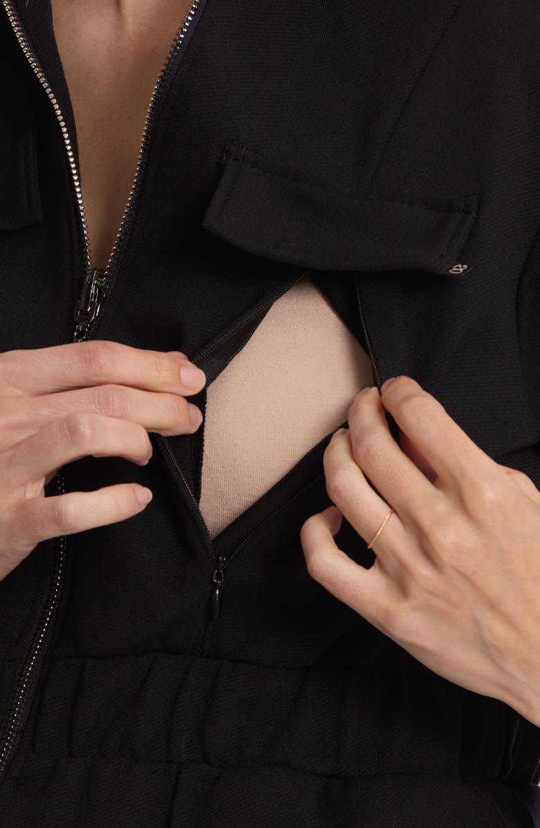 Cache Coeur Pablo Maternity and Pregnancy Jumpsuit, Alternate, color, Black