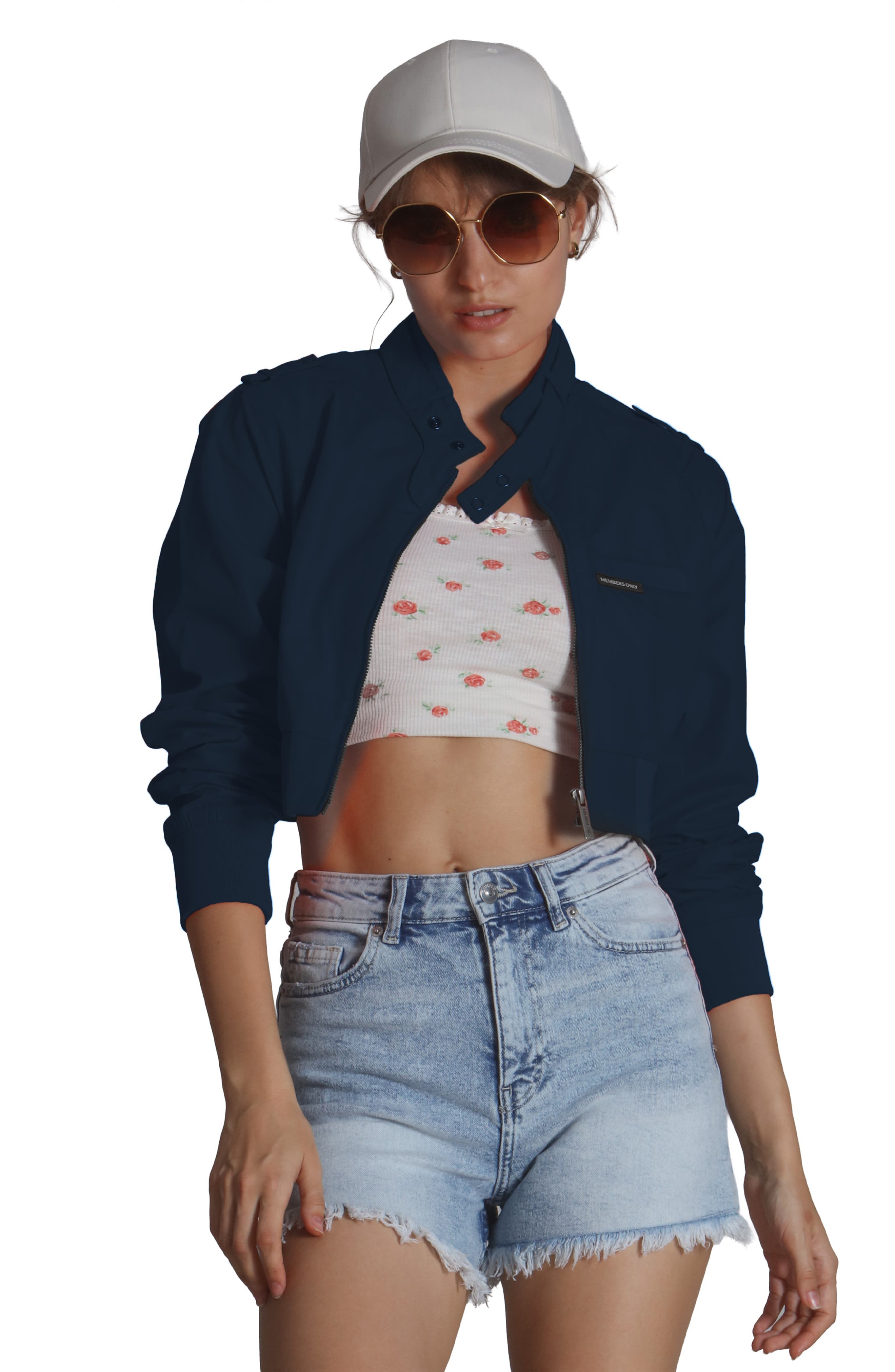 Women's Mini Cropped Racer Jacket - image 5