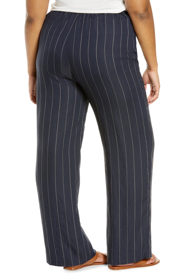 Stripe Wide Leg Pants, Alternate, color, COASTAL/ CHIFFON