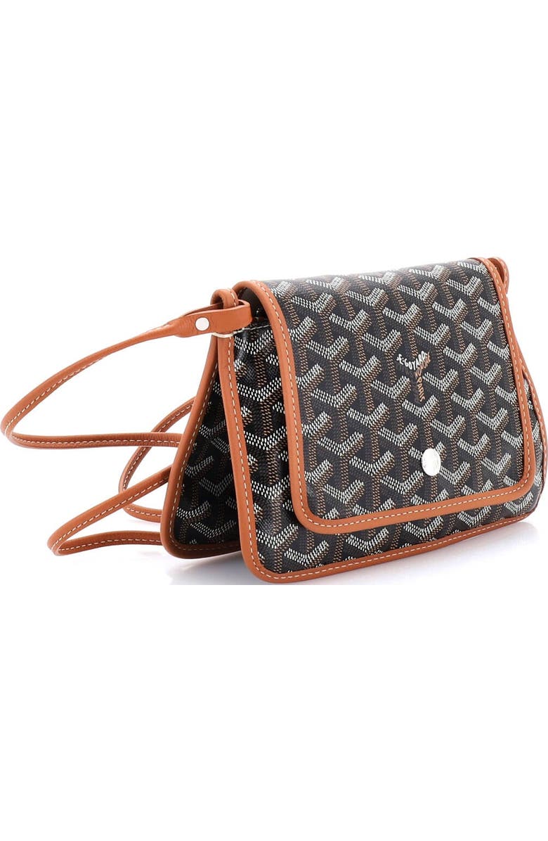 Pre-Owned Goyard Plumet Clutch Wallet Coated Canvas, Alternate, color, Brown