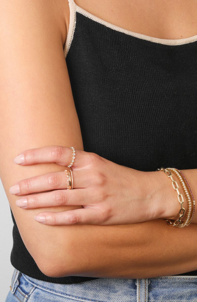 Adina Reyter London Thin Diamond Spike Eternity Ring, Alternate, color, 