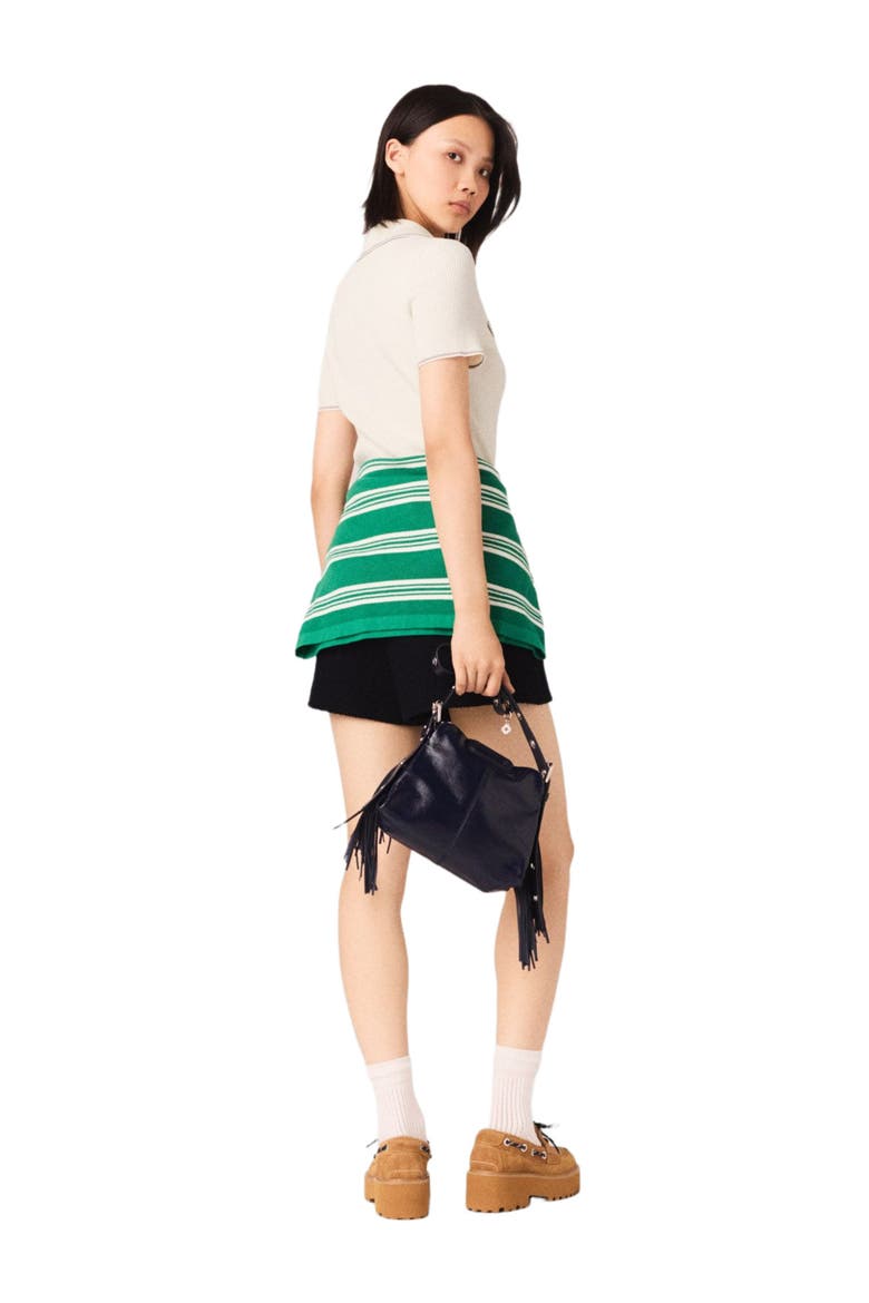 Short-sleeve polo shirt, Alternate, color, Ecru