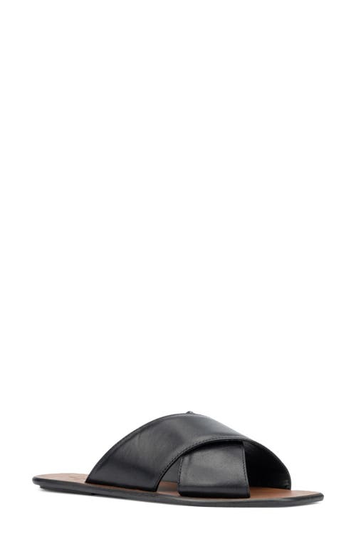Aquatalia Britt Water Repellent Slide Sandal In Black