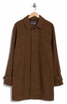 Relaxed Herringbone Overcoat