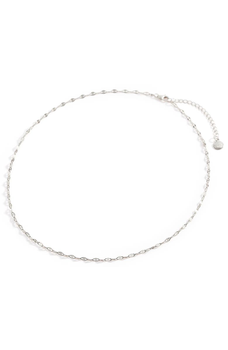 Mint & Lily Petal Chain Necklace, Alternate, color, 925 Sterling Silver