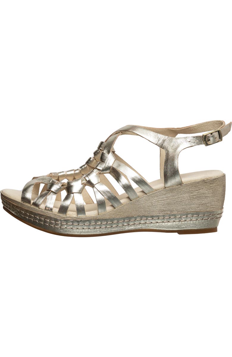 ANTELOPE Genna Platform Wedge Sandal, Alternate, color, Gold