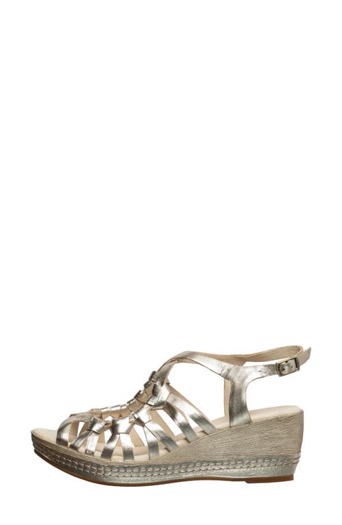 Antelope Genna Platform Wedge Sandal In Gold